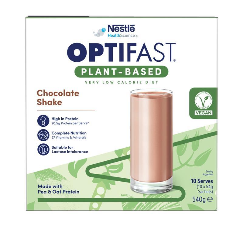 Optifast VLCD Plant Based Shake Chocolate 10 x 54g