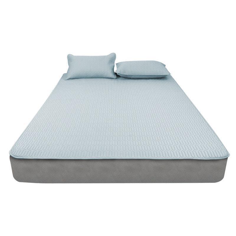 DreamZ 3pcs Natural Latex Bed Sheet/Mat Set in Dark Grey Queen