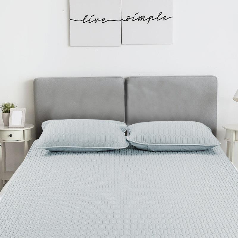 DreamZ 3pcs Natural Latex Bed Sheet/Mat Set in Dark Grey Queen