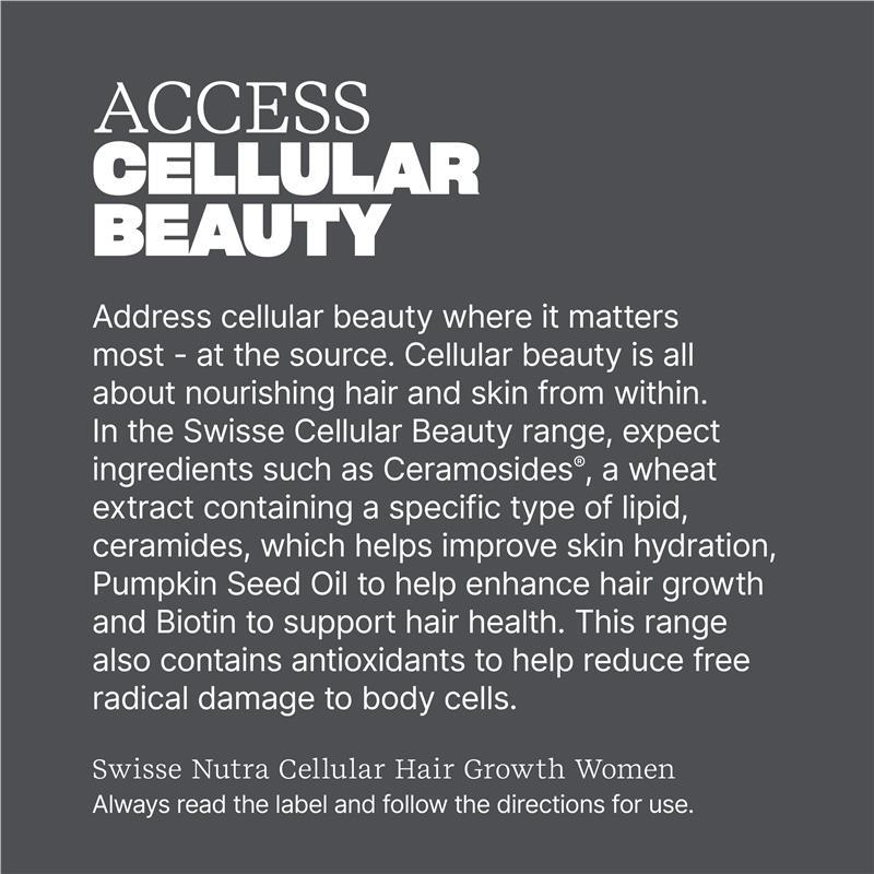 Swisse Nutra Cellular Hair Growth Women 60 Tablets