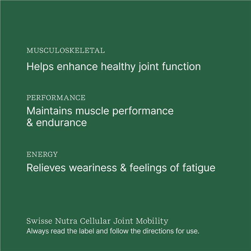 Swisse Nutra Cellular Joint Mobility 30 Tablets