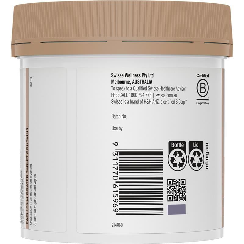 Swisse Ultiboost Magnesium Glycinate 240 Tablets Exclusive Size