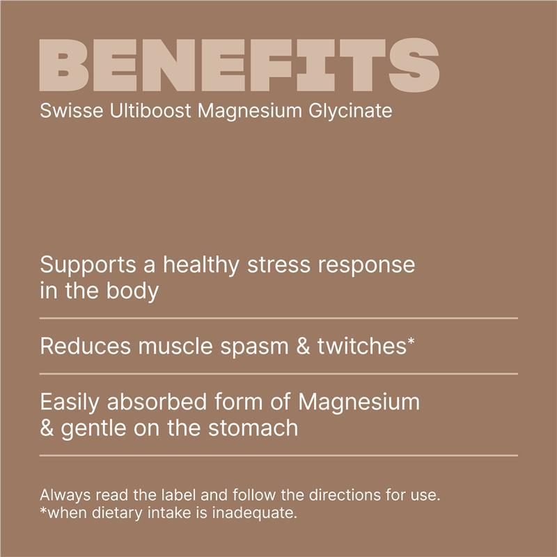 Swisse Ultiboost Magnesium Glycinate 240 Tablets Exclusive Size