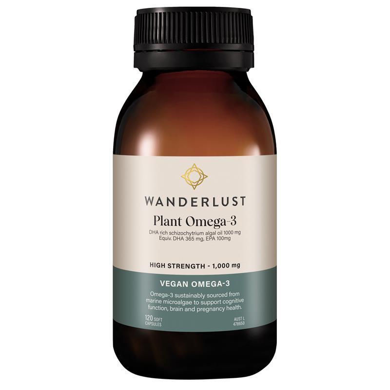 Wanderlust Plant Omega-3 120 Capsules