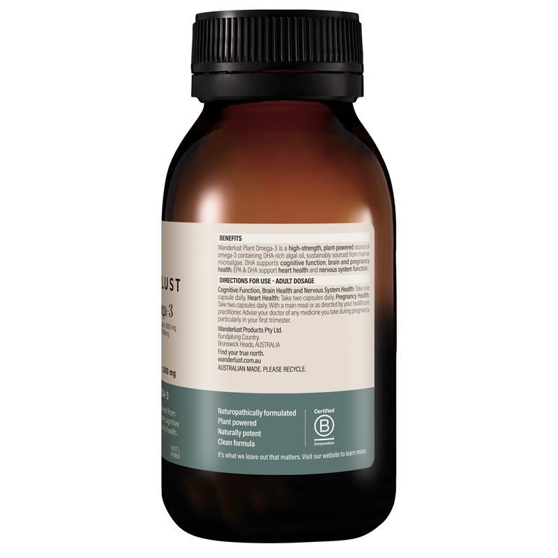 Wanderlust Plant Omega-3 120 Capsules