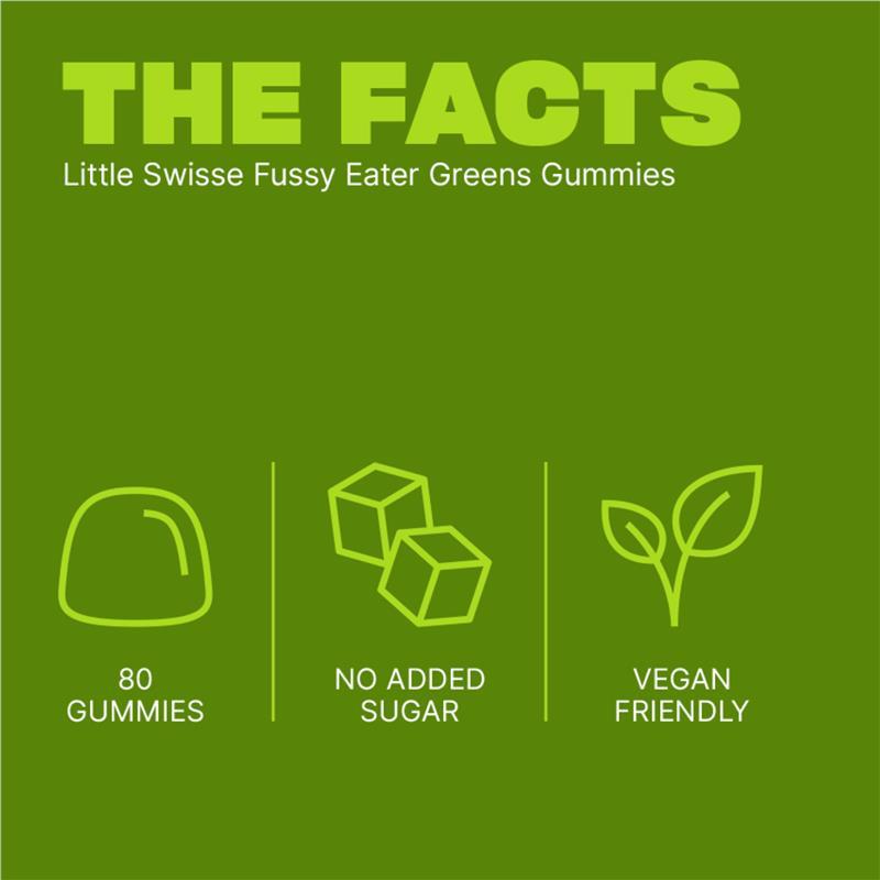 Little Swisse Green Boost Gummies 80 Pack