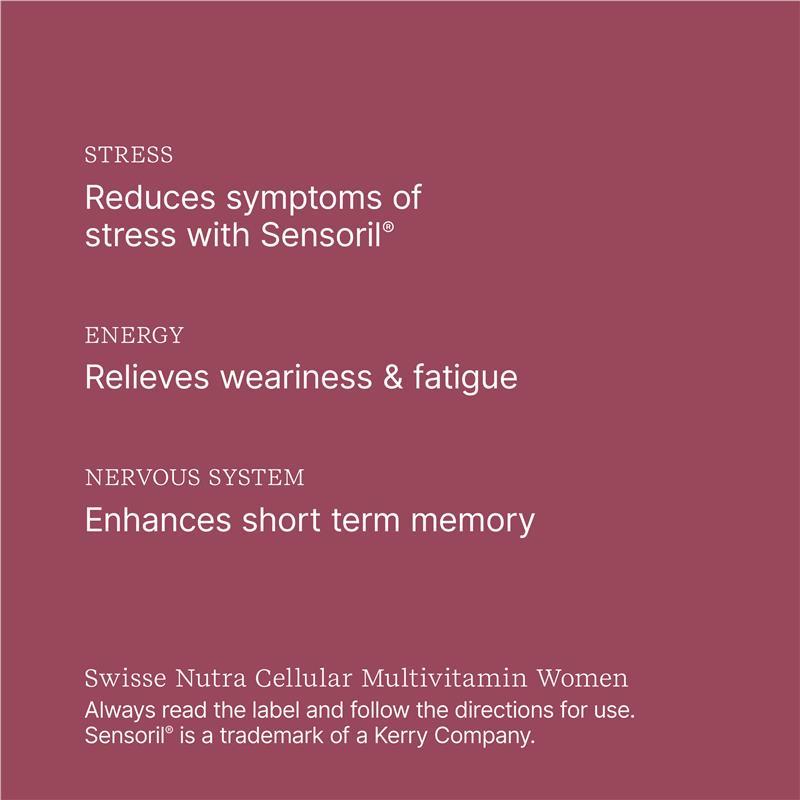 Swisse Nutra Cellular Multivitamin Women 90 Tablets