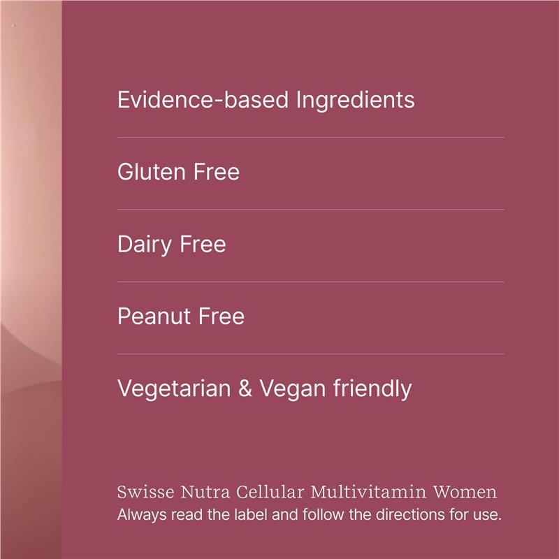Swisse Nutra Cellular Multivitamin Women 90 Tablets
