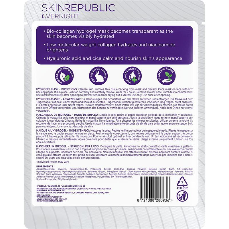 Skin Republic Bio-Collagen Overnight Hydrogel Mask