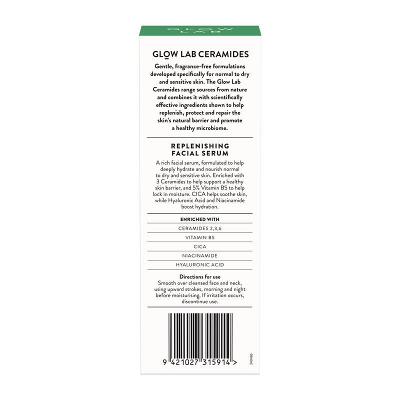 Glow Lab Ceramides Replenishing Facial Serum 30ml