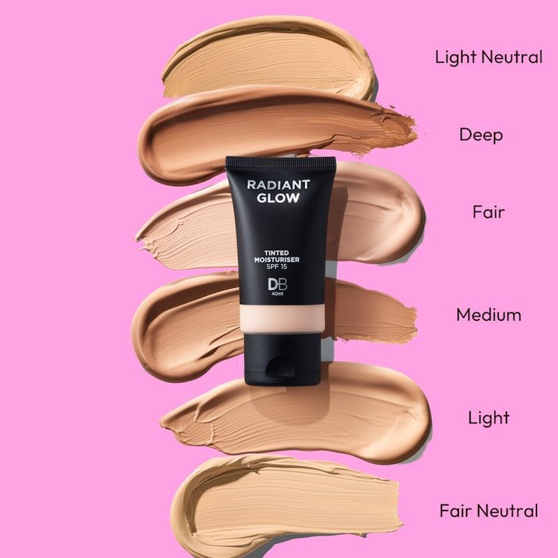 DB Cosmetics Radiant Glow Tinted Moisturiser Deep