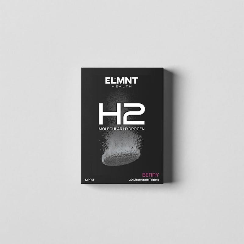 ELMNT H2 Hydrogen Water Tablets 30 Blister Pack Berry