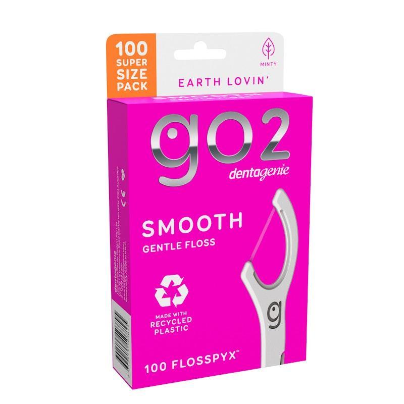 Dentagenie Smooth Flosspyx Minty 100 Super Size 3Pack