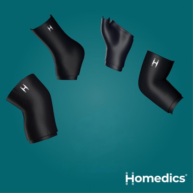Homedics Hot & Cold Relief Re-usable Gel Sleeve Foot, Knee, Hand, Elbow 4 Pack