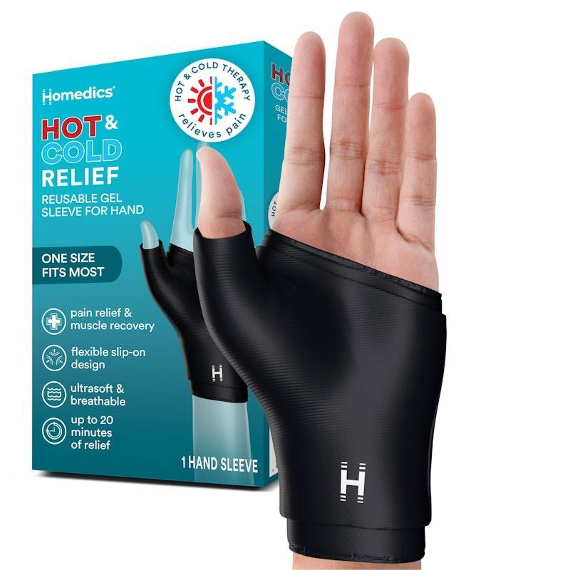 Homedics Hot & Cold Relief Re-usable Gel Sleeve Foot, Knee, Hand, Elbow 4 Pack