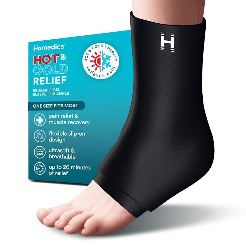 Homedics Hot & Cold Relief Re-usable Gel Sleeve Foot, Knee, Hand, Elbow 4 Pack