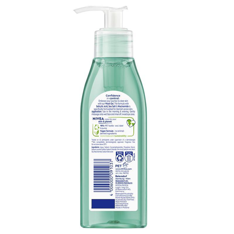 NIVEA Derma Skin Clear Wash Gel 150ml
