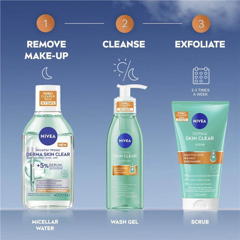 NIVEA Derma Skin Clear Scrub 150ml
