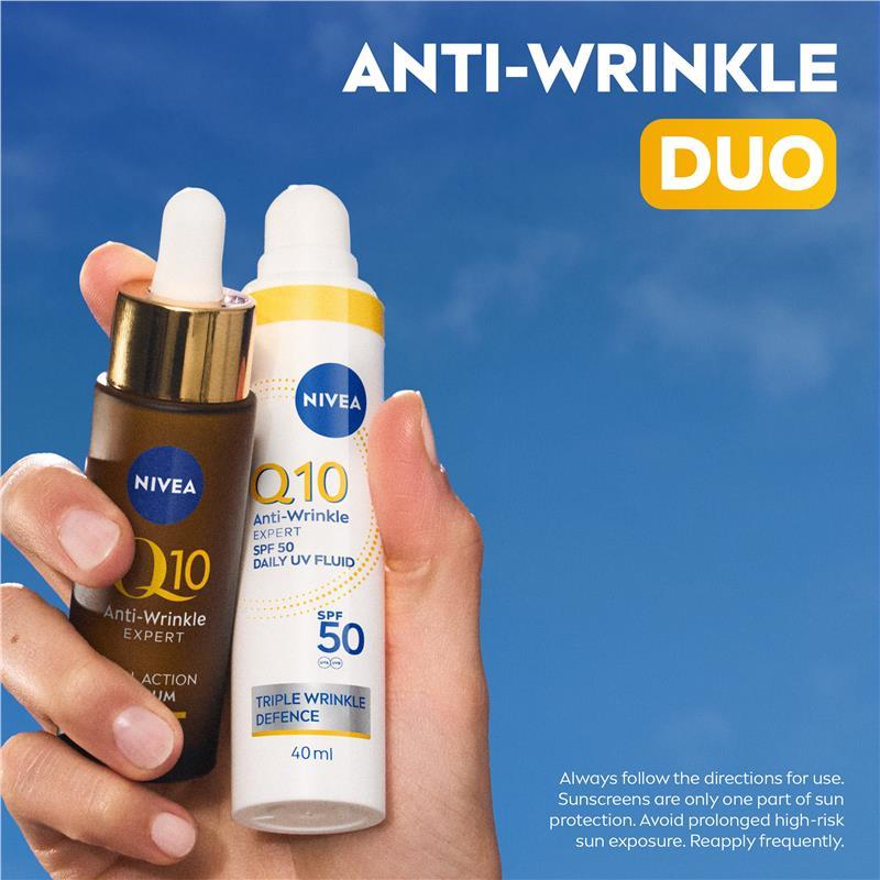 NIVEA Q10 Anti-Wrinkle Expert Daily UV Fluid SPF50 40ml
