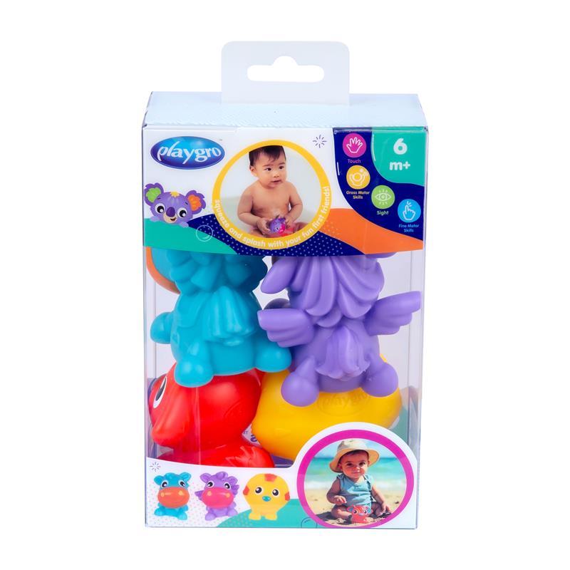 Playgro Bath Time Squirtee Pals (4 Pack)