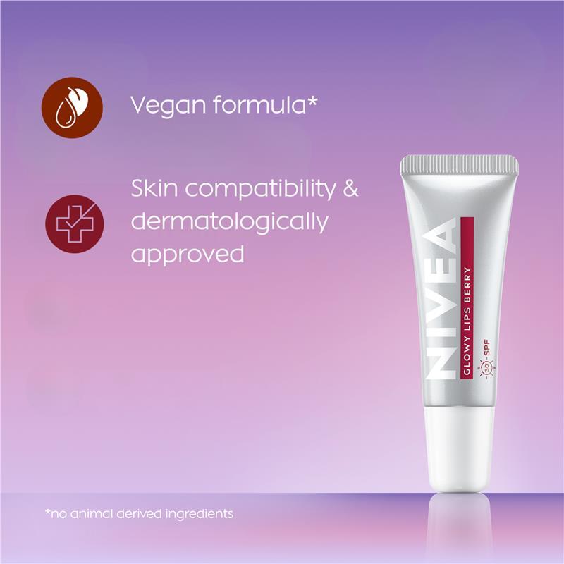 NIVEA Lip Care Glowy Lips Berry 10g
