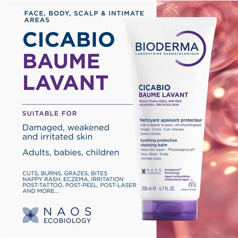 Bioderma Cicabio Baume Lavant Cleansing Balm 200ml
