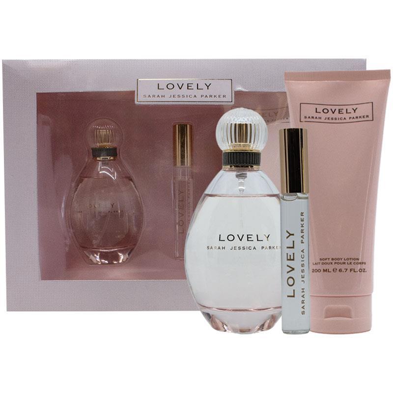 Sarah Jessica Parker Lovely Eau de Parfum 100ml + Body Lotion 200ml + Rollerball 10ml 3 Piece Set