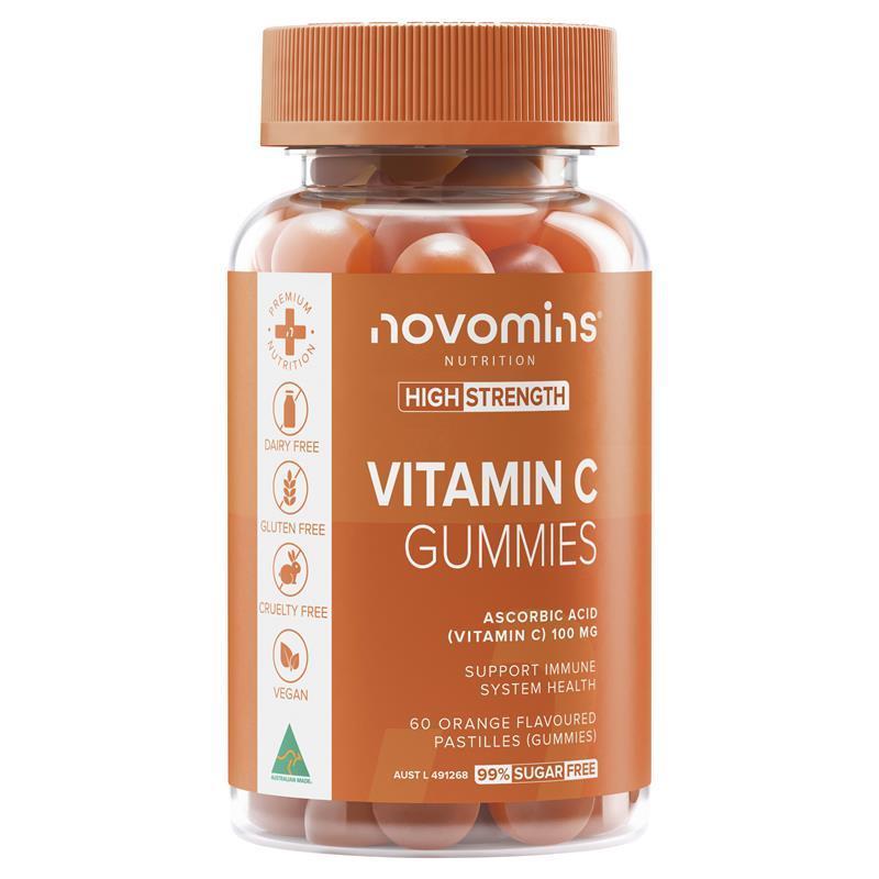 Novomins Vitamin C 60 Gummies NEW