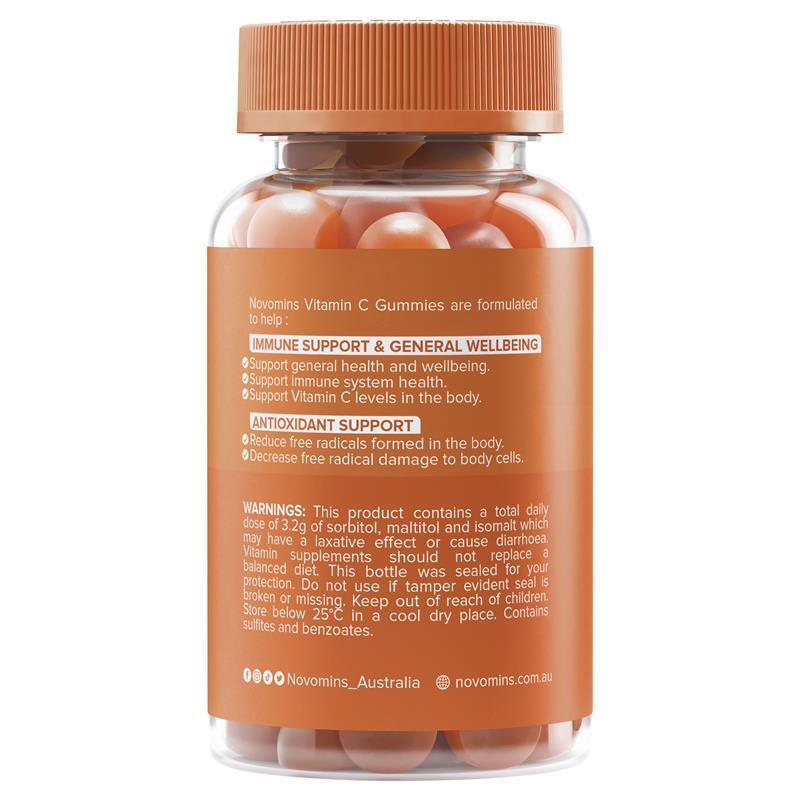 Novomins Vitamin C 60 Gummies NEW