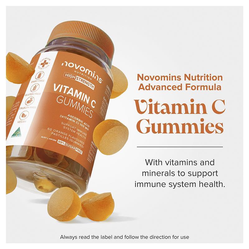 Novomins Vitamin C 60 Gummies NEW