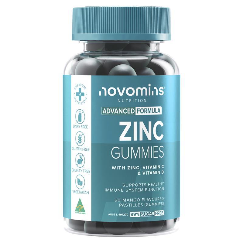Novomins Zinc 60 Gummies NEW