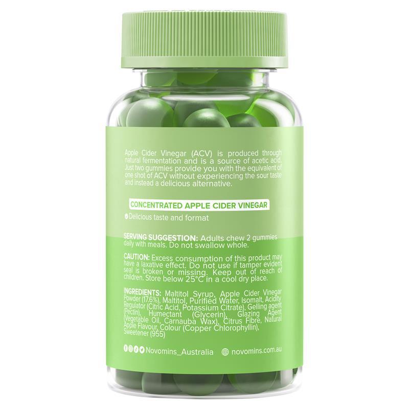 Novomins Apple Cider Vinegar 60 Gummies
