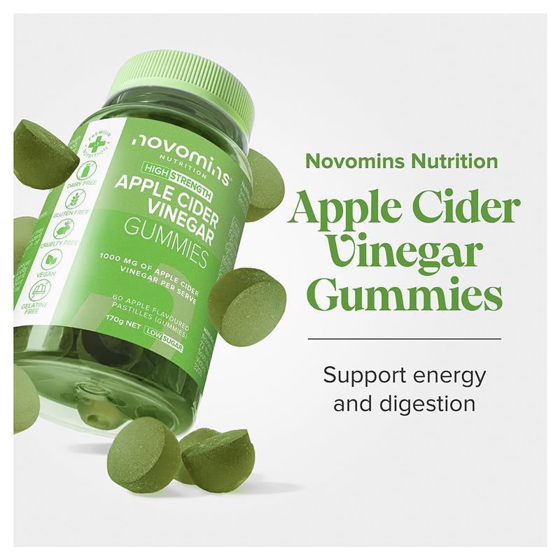 Novomins Apple Cider Vinegar 60 Gummies