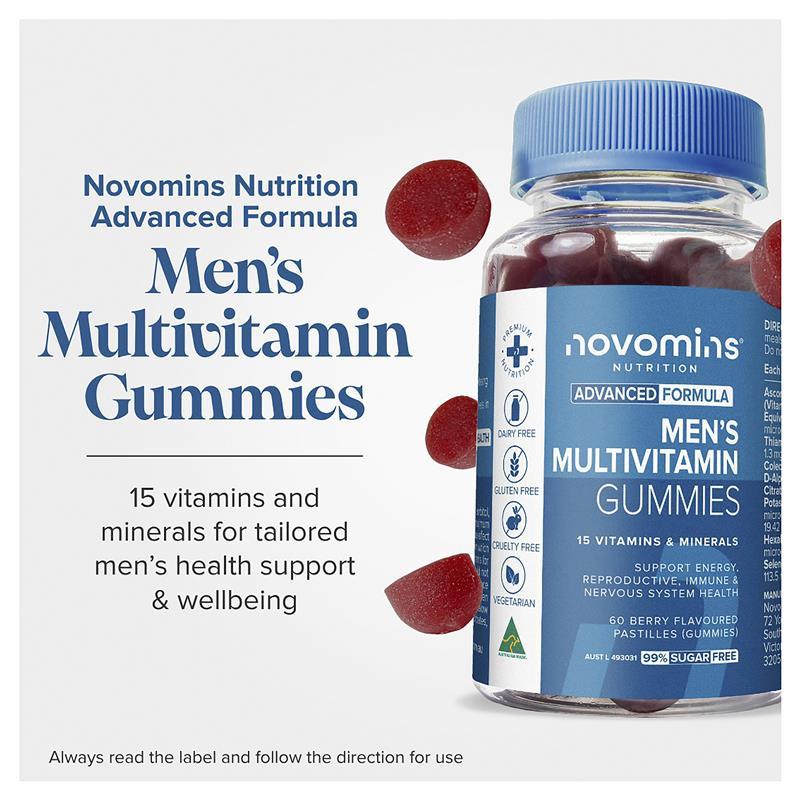 Novomins Mens Multivitamin 60 Gummies
