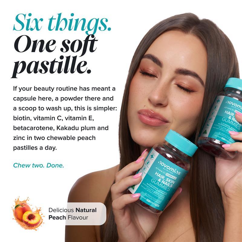 Novomins Hair Skin and Nails 60 Gummies