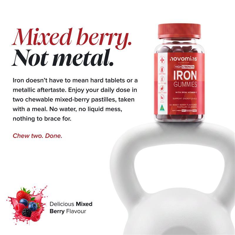 Novomins Iron 60 Gummies