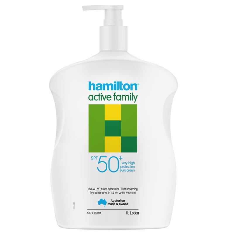 Hamilton Active Family Lotion SPF50+ 1 Litre