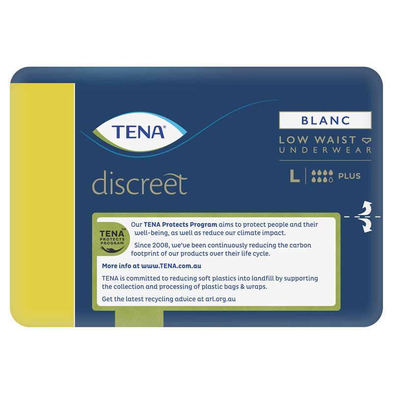 TENA Pants Discreet White Size L 10 Pack