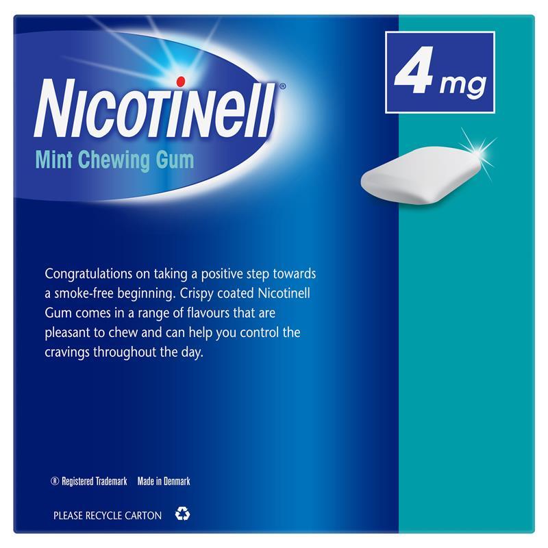 Nicotinell Chewing Gum 4mg Mint 384 Exclusive Size