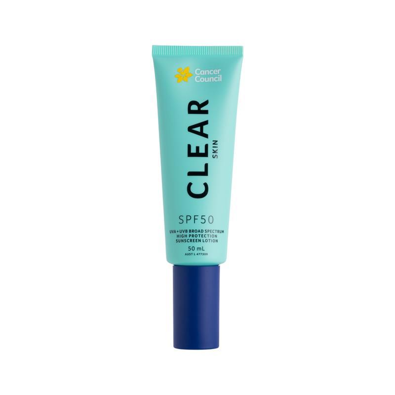 Cancer Council SPF50 Clear Skin 50ml
