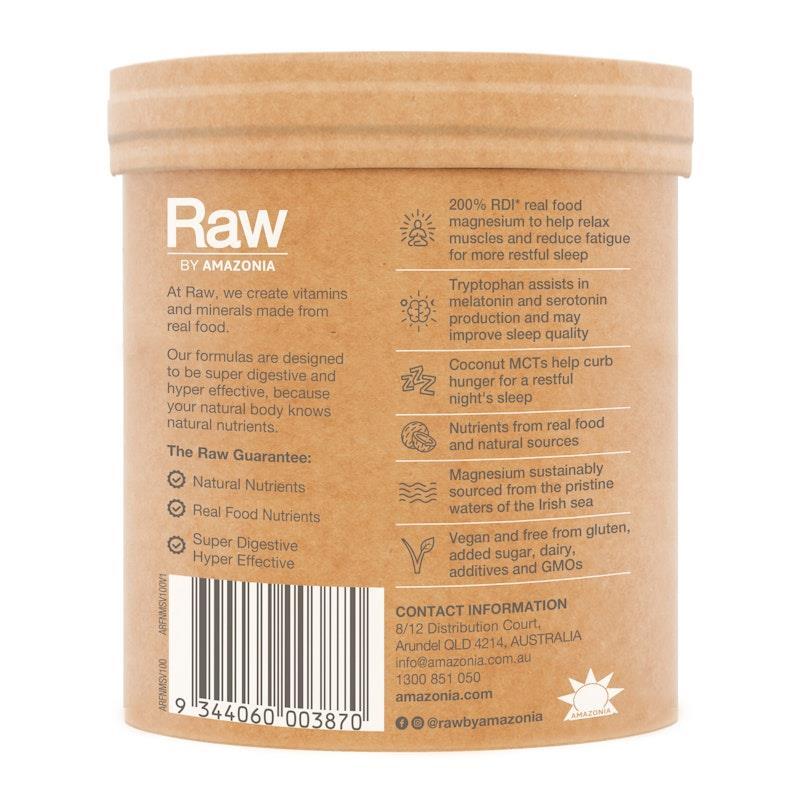 Raw Real Food Nutrients Sleep Magnesium Dreamy Vanilla 100g