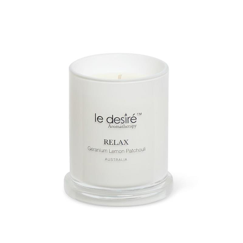 Le Desire Relax (Geranium Lemon Patchouli) - Aromatherapy Soy Candle 298g