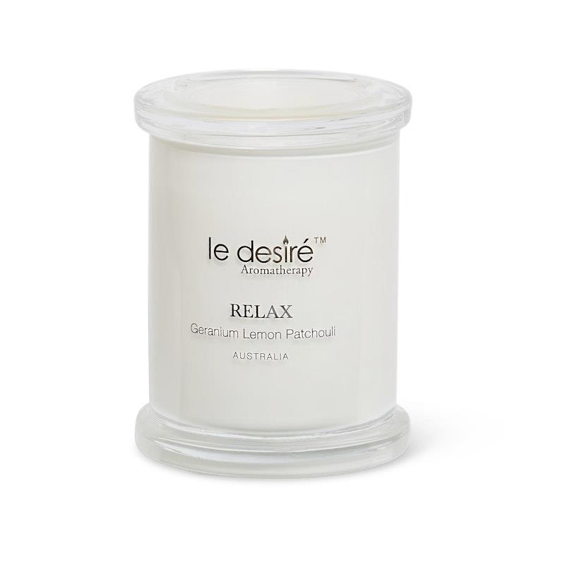 Le Desire Relax (Geranium Lemon Patchouli) - Aromatherapy Soy Candle 298g