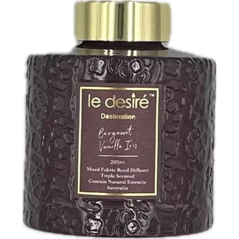Le Desire Bergamot Vanilla Iris  - Destination Reed Diffuser 200ml