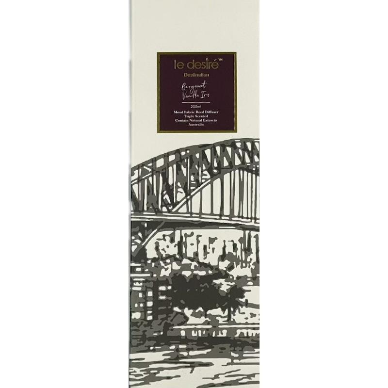 Le Desire Bergamot Vanilla Iris  - Destination Reed Diffuser 200ml