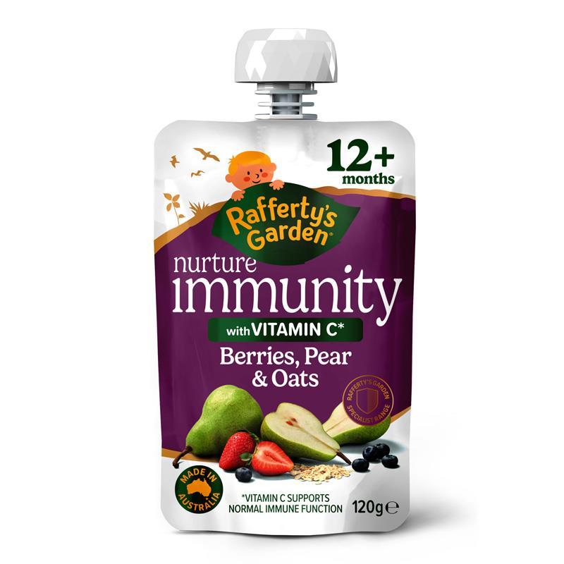 Rafferty's Garden Nurture Immunity Berries Pear & Oats 120g