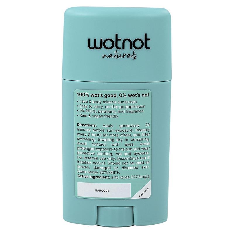 WotNot Natural Zinc Sunscreen Stick SPF50