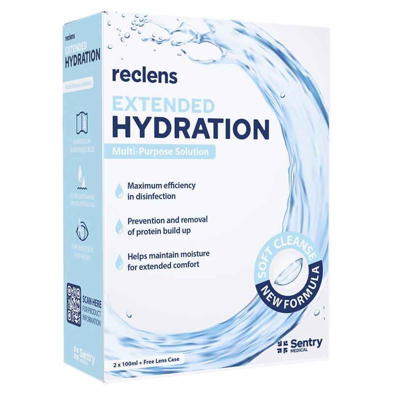 Reclens Extended Hydration Multipurpose Solution 2 x 100ml