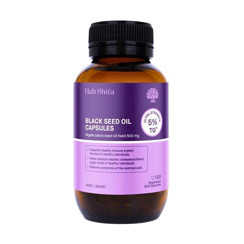 Hab Shifa TQ+ Ultra Strength Black Seed Oil 120 Capsules 1 Pack