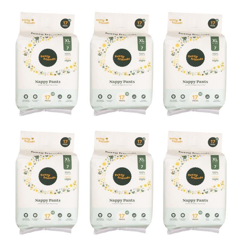 Fuzzy Friends Premium Nappy Pants Monthly Pack Size 7 114 Pants